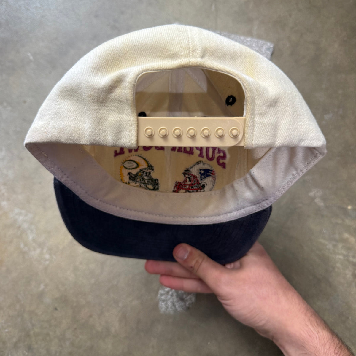 Vintage Super Bowl XXXI logo athletics cap