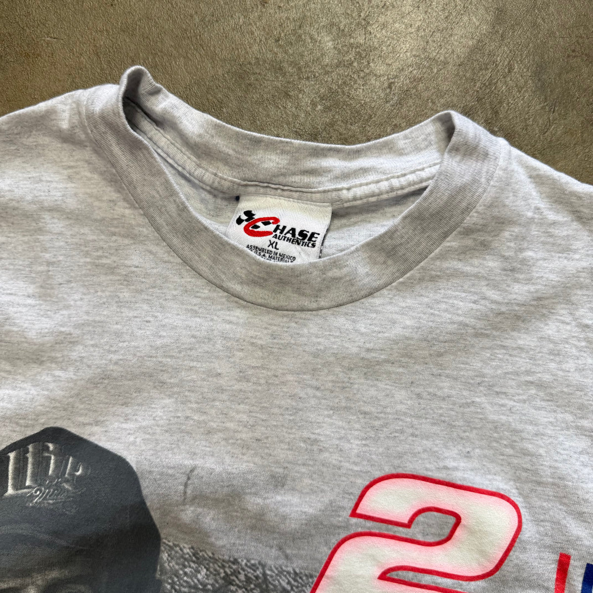 Size XL - Vintage NASCAR Dusty Wallace #2 tee