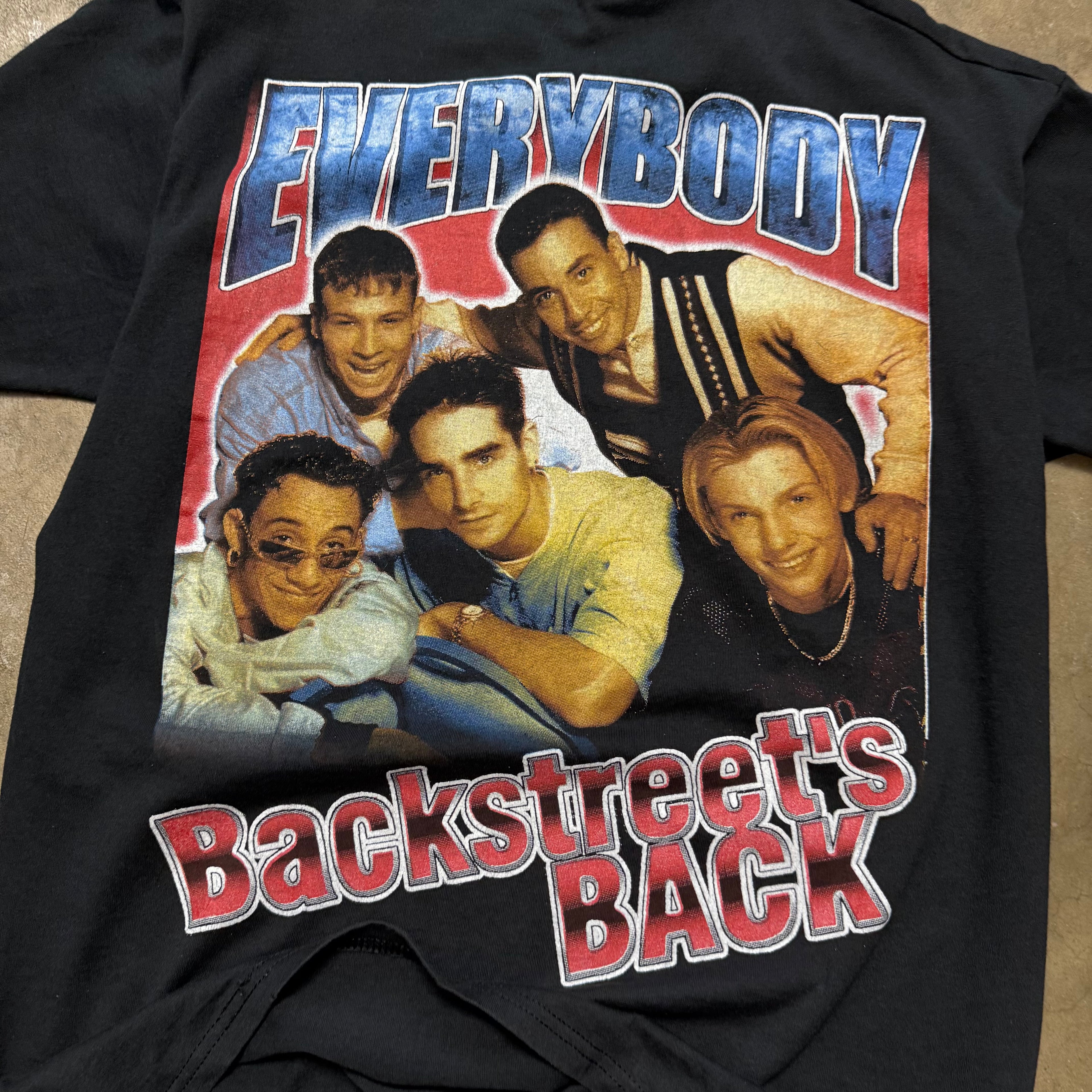 Size large - Vintage 90’s Backstreet Boys Everybody Backstreets Back Rap Style Tee