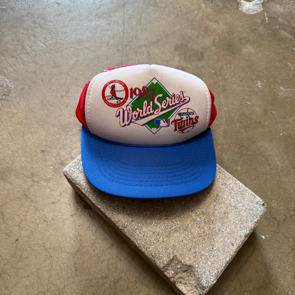 Vintage 1987 World Series Cardinals Twins Cap