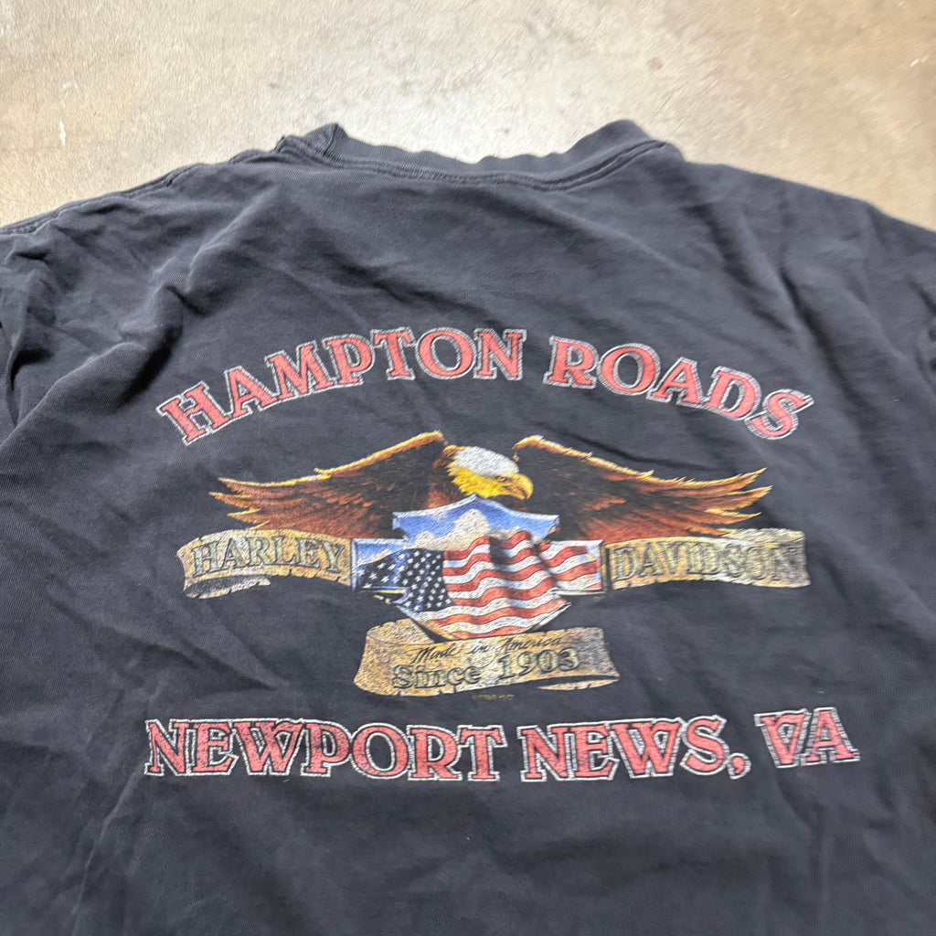 Size XL - Vintage Harley Davidson Hampton roads Eagle ‘ tee