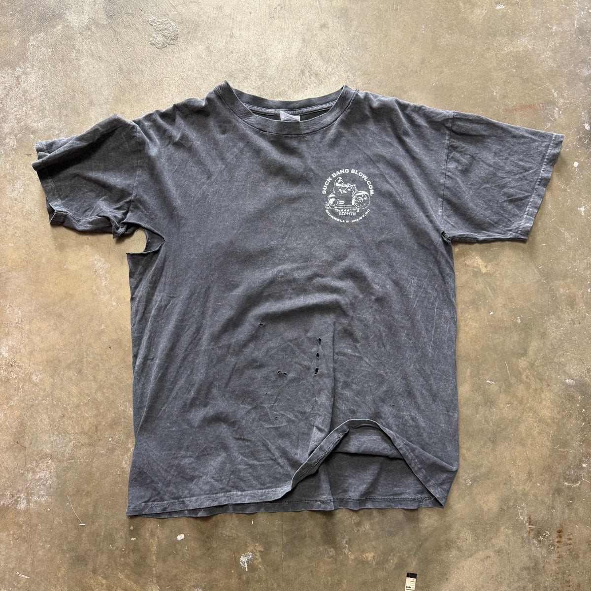 Size large - Vintage Suck Bang Blow bike tee
