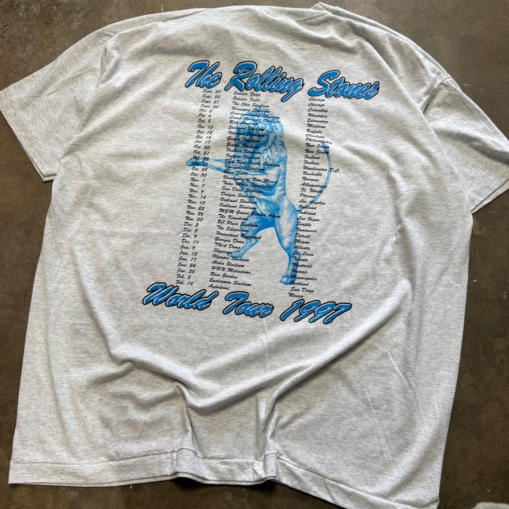 Size XXL - Vintage 1997-1998 The Rolling Stones Bridges to Babylon Tour tee