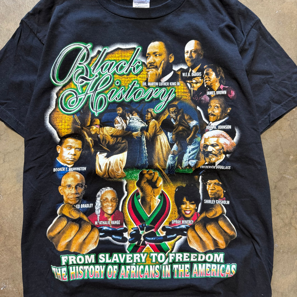 Size medium - Vintage Black History Rap Tee