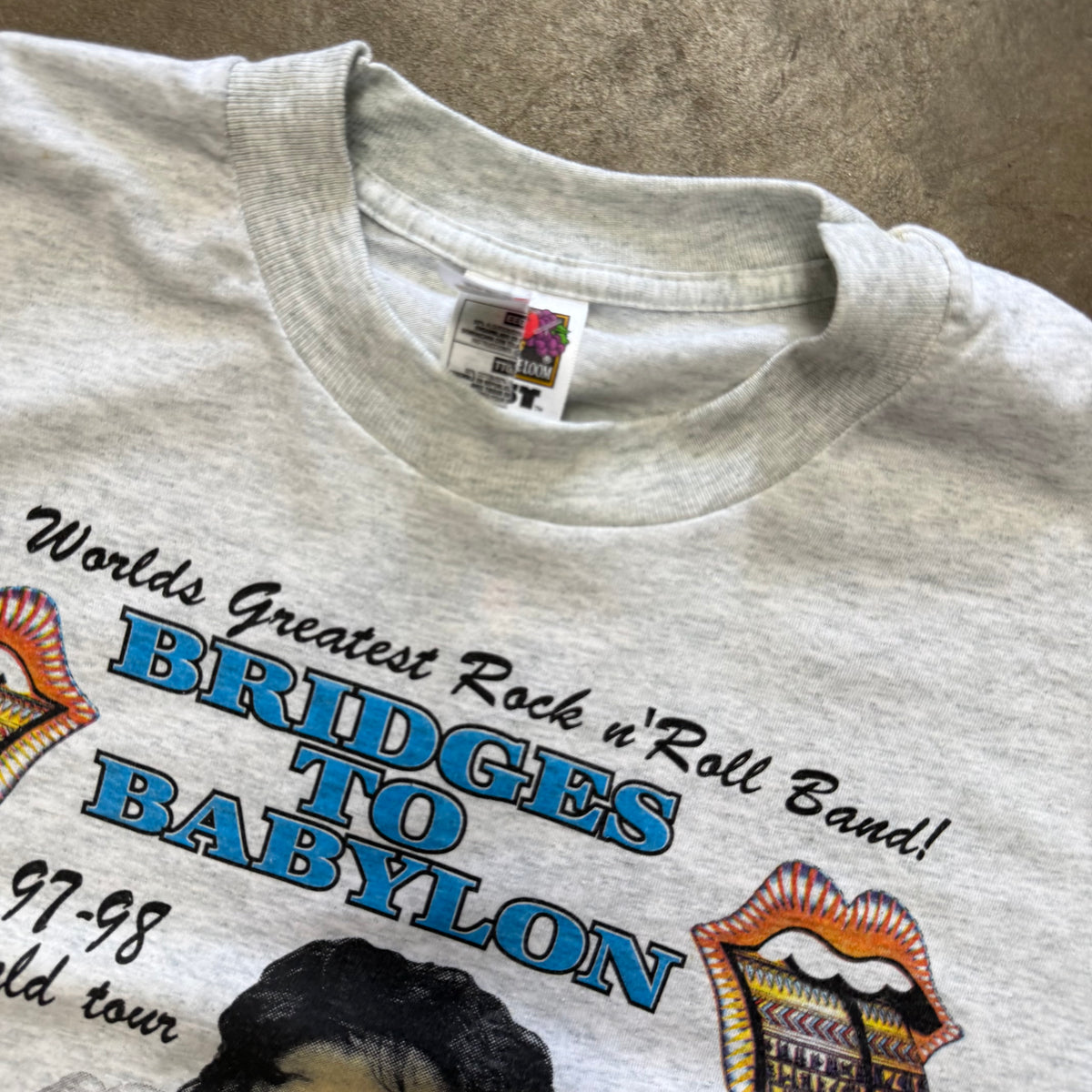 Size XXL - Vintage 1997-1998 The Rolling Stones Bridges to Babylon Tour tee