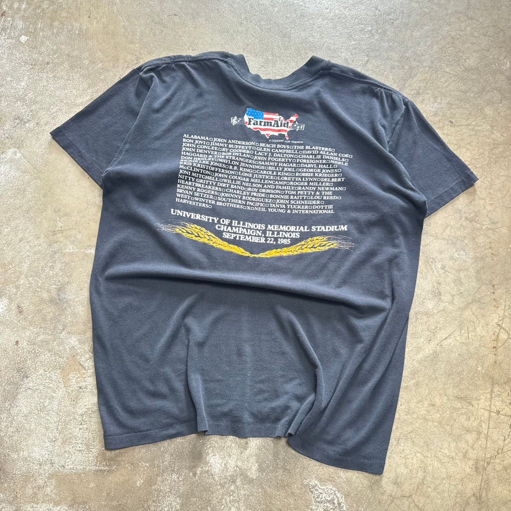 Size large - Vintage 1985 FarmAid Country Band tee
