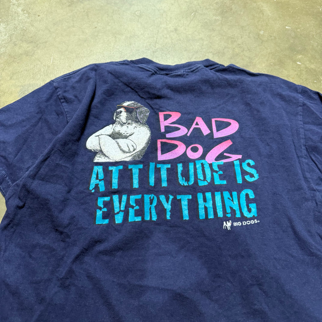 Size large - vintage Big Dogs Attitude is everything tee