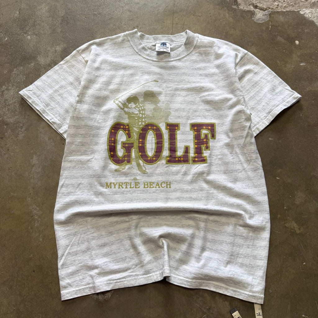 Size large - Vintage Myrtle Beach striped Golf tee