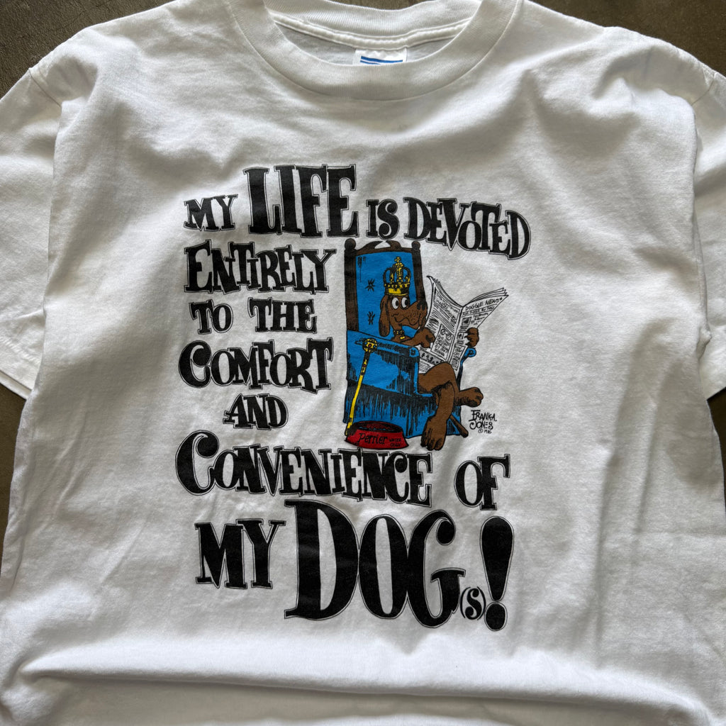 Size large - Vintage Convenience of my dog tee