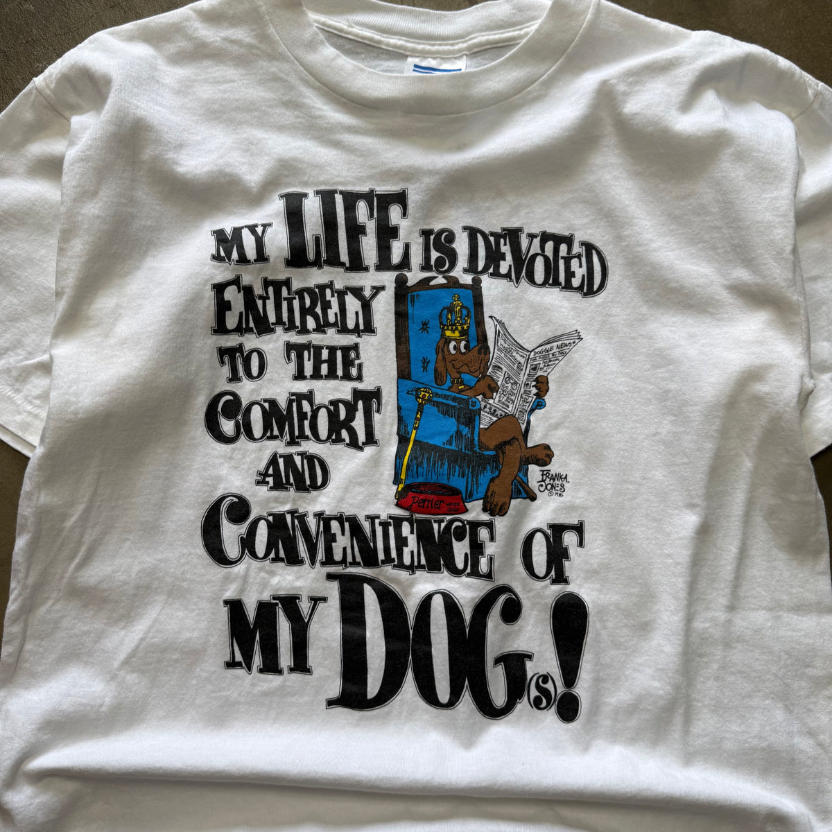 Size large - Vintage Convenience of my dog tee