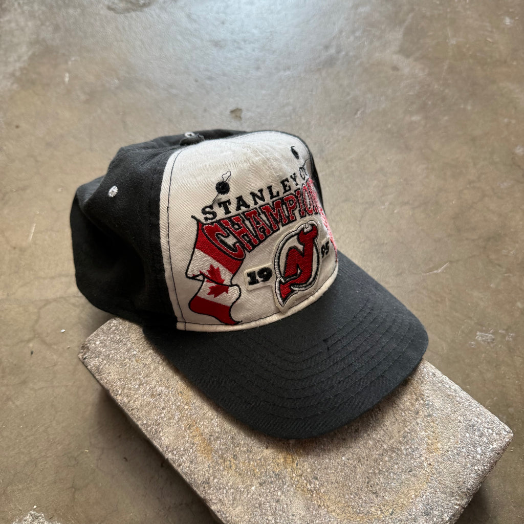 Vintage 1995 Stanley Cup Champions New Jersey Devils Cap