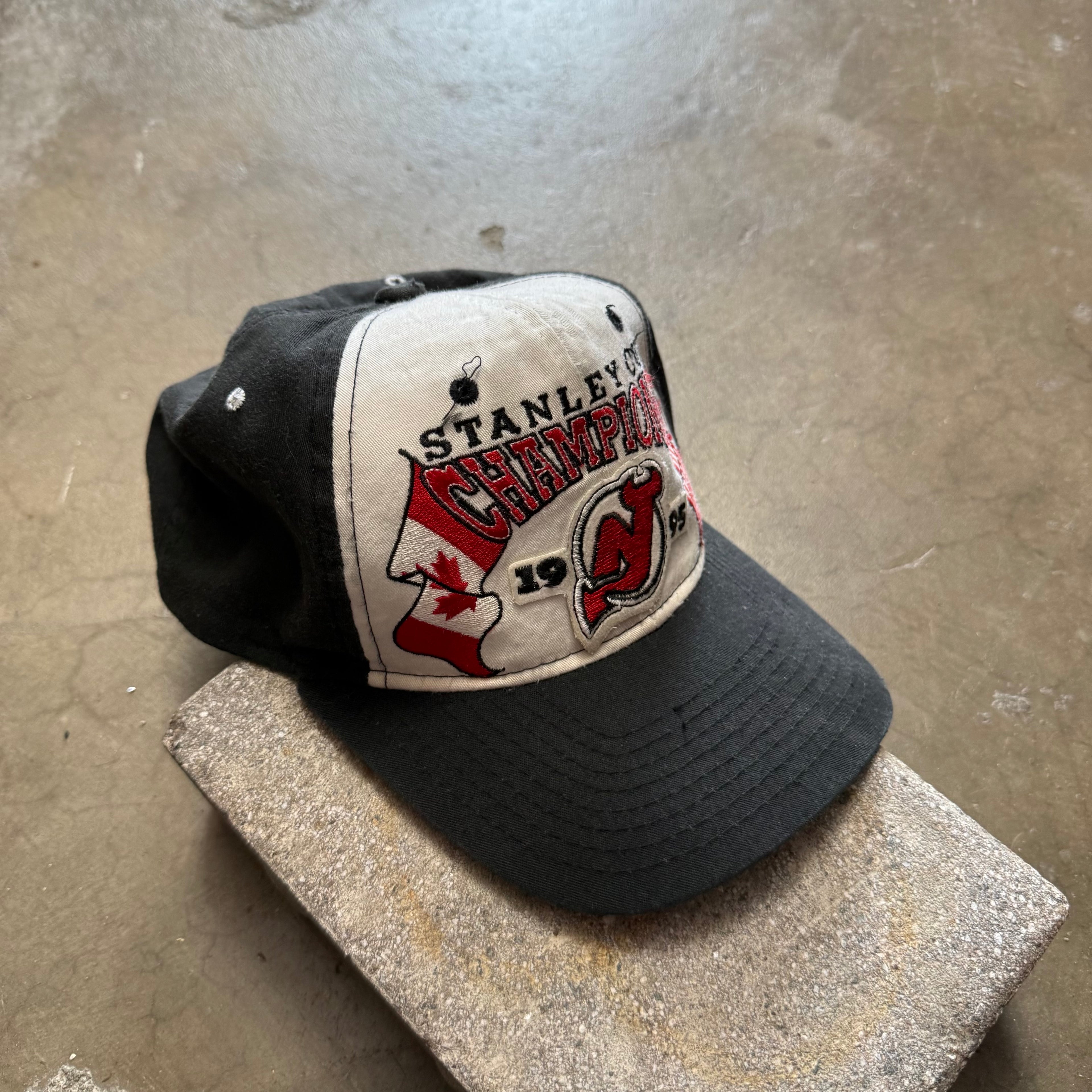 Vintage 1995 Stanley Cup Champions New Jersey Devils Cap