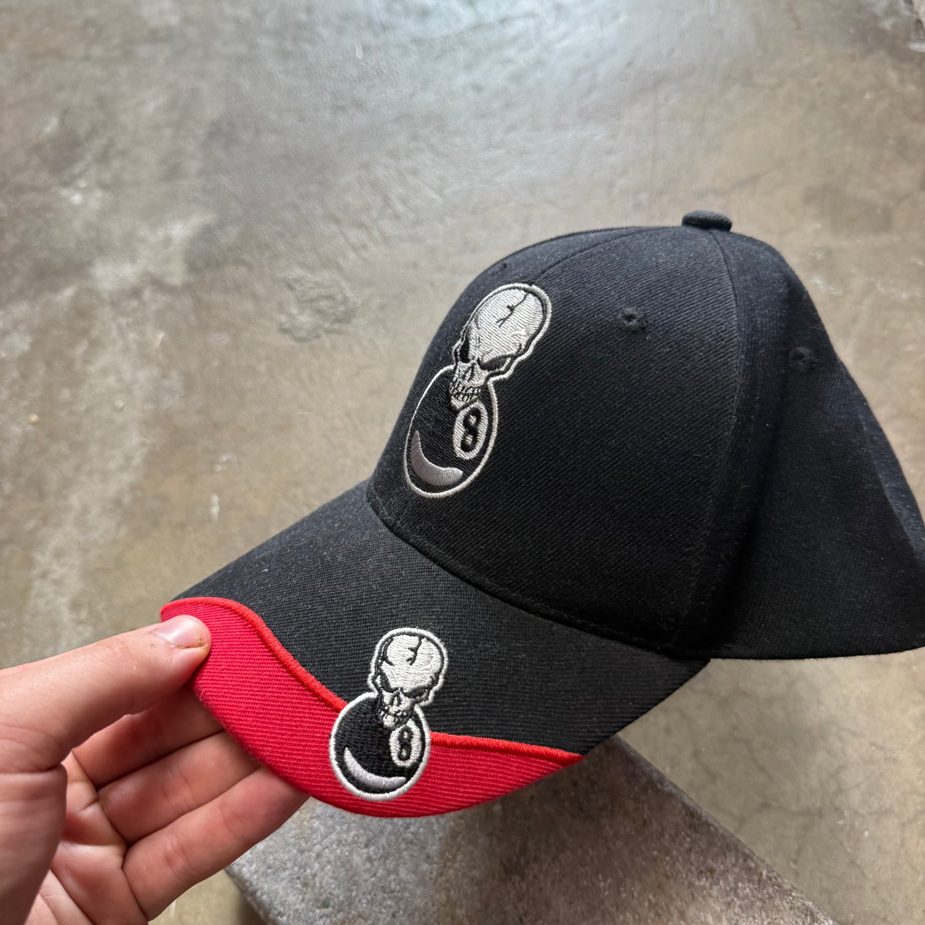 Vintage 90’s 8 ball Skull Cap