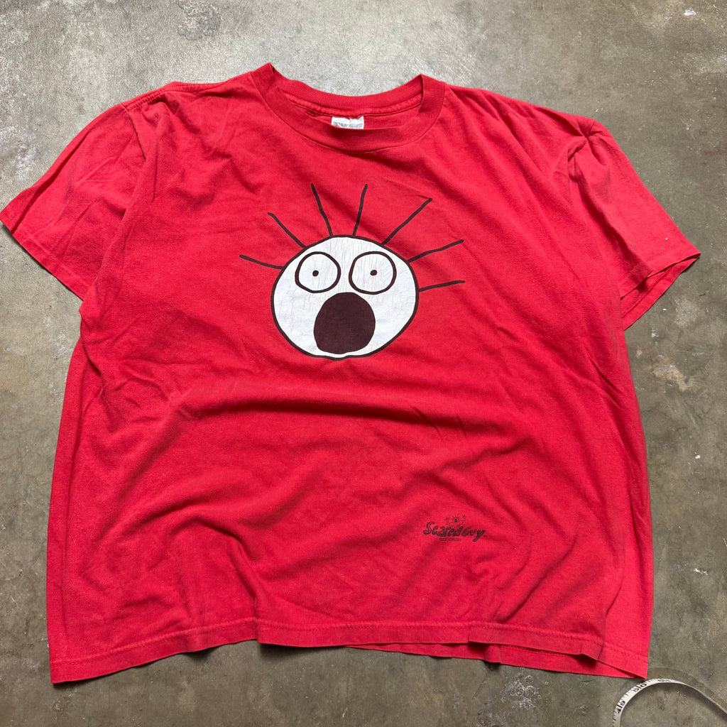 Size large - vintage 1992 Scared Guy tee