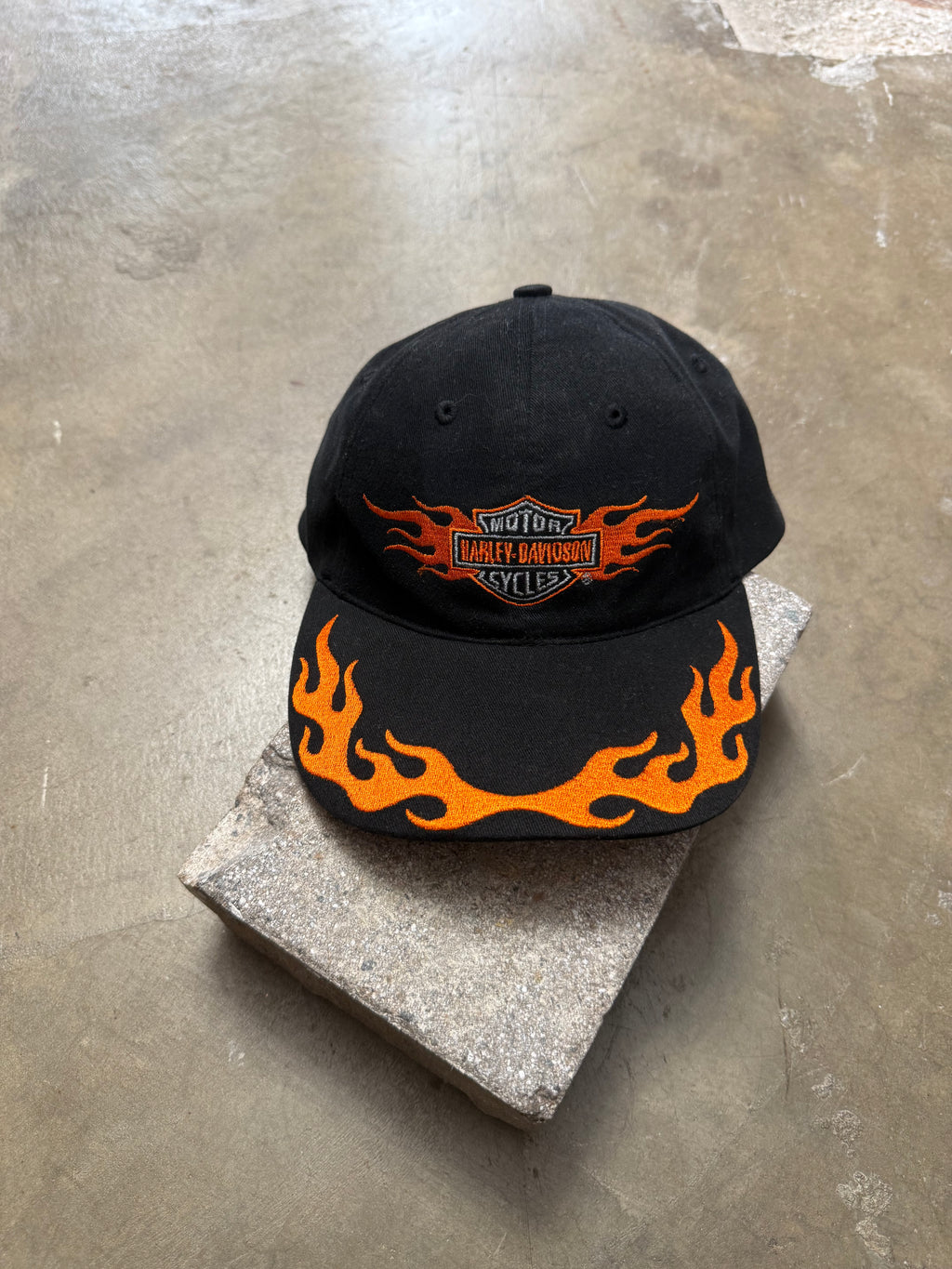 Vintage Harley Davidson Flame cap