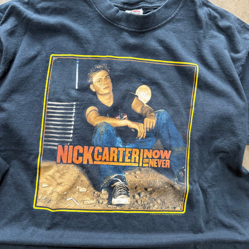 Size large - Vintage 2003 Nick Carter Now or never tour tee