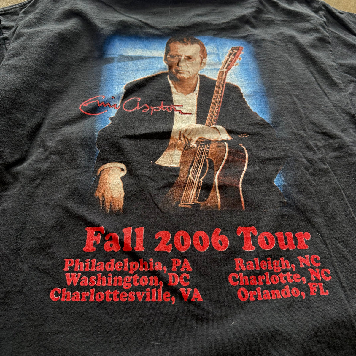 Size XL - Vintage 2006 Eric Clapton Fall Tour Tee