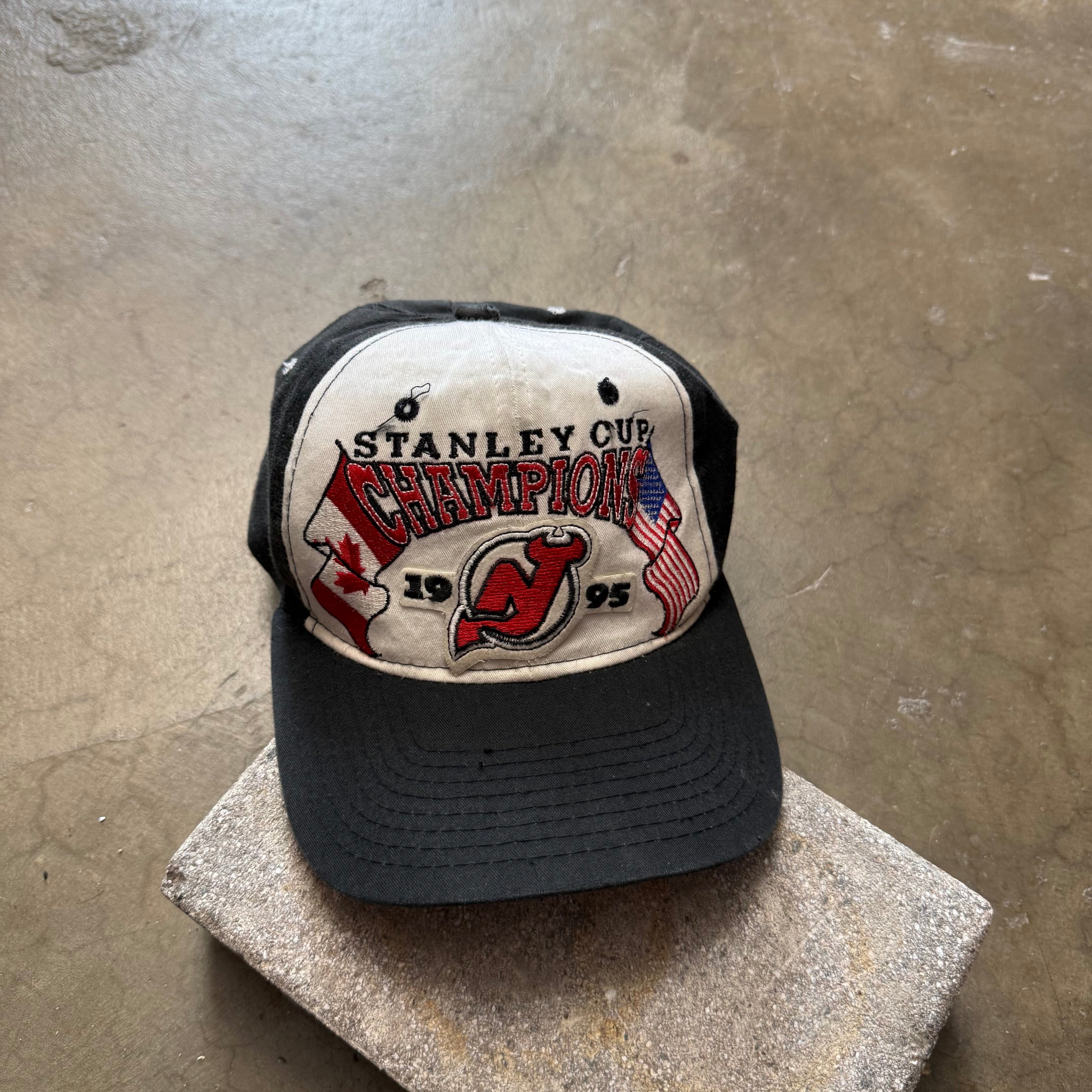 Vintage 1995 Stanley Cup Champions New Jersey Devils Cap