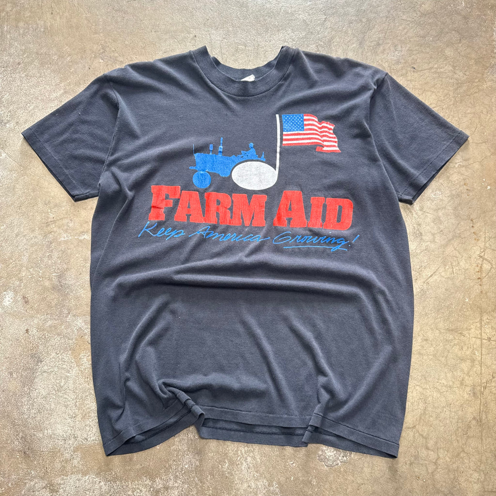 Size large - Vintage 1985 FarmAid Country Band tee