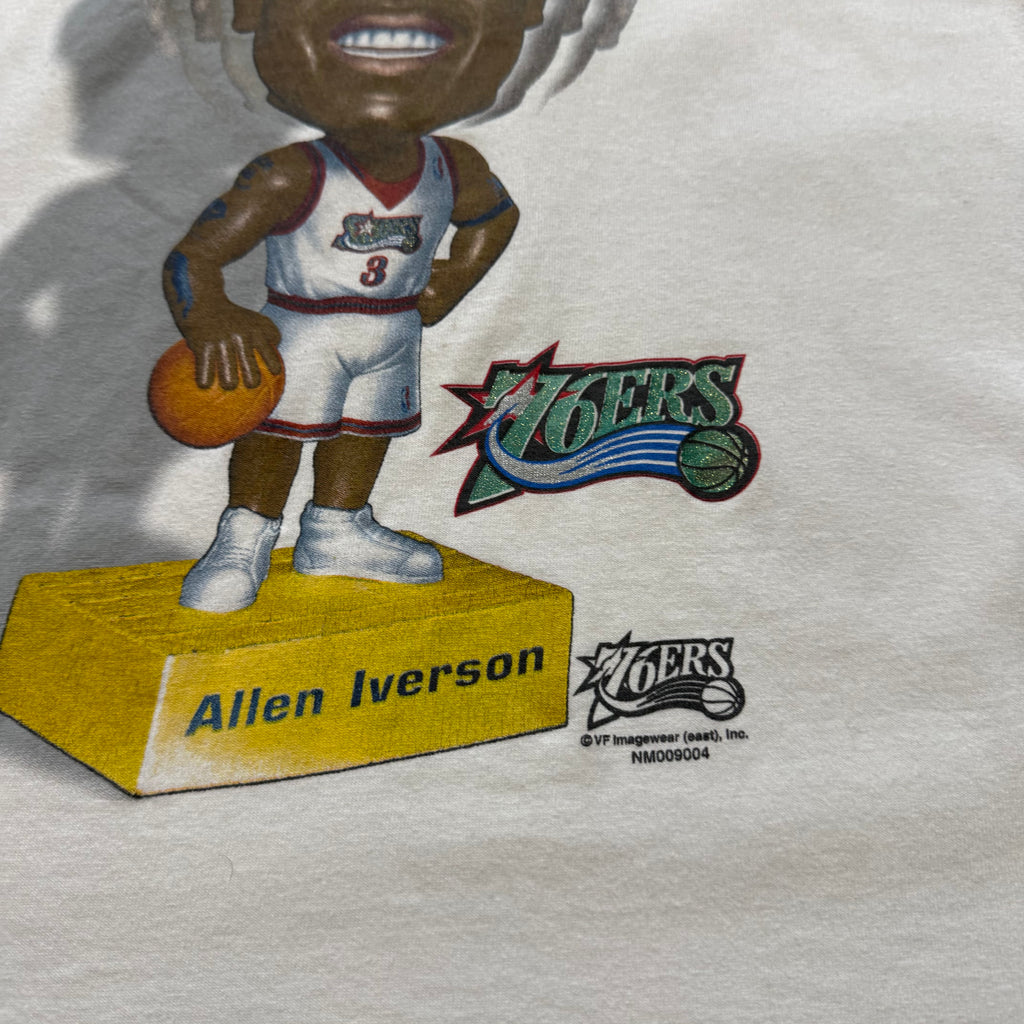 Size XL - Vintage Allen Iverson Philadelphia 76ers MVP Bobble Head tee
