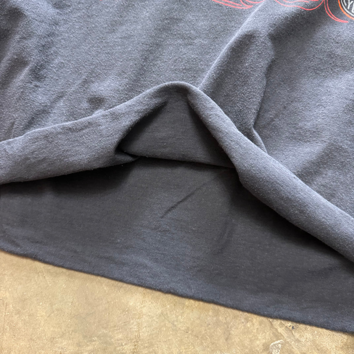 Size small - Vintage Harley Davidson Flame Cropped Boxy tee
