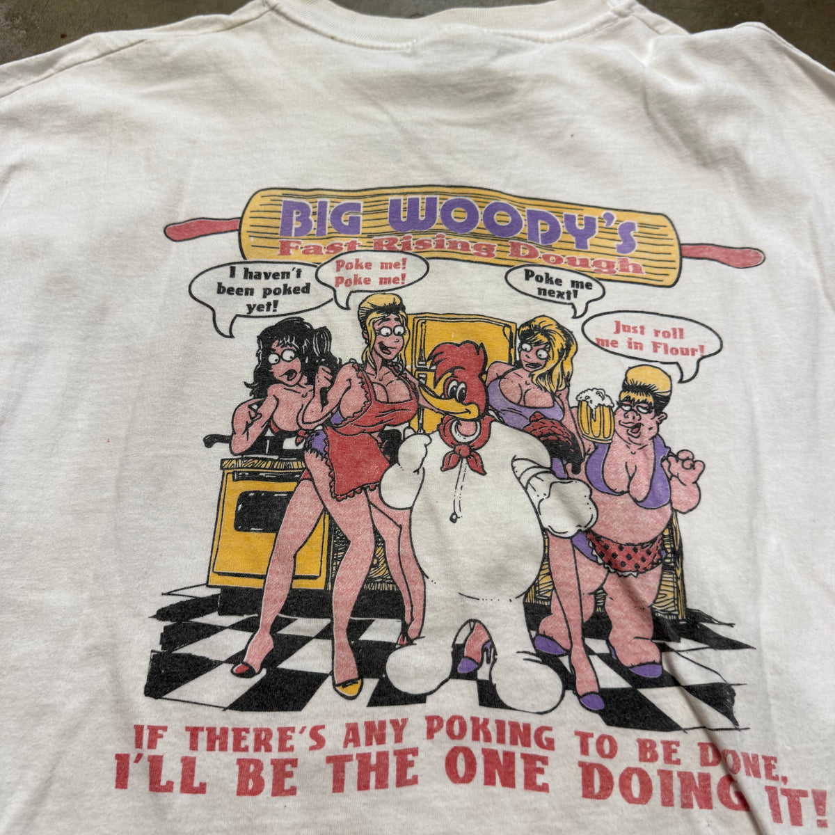 Size XL - Vintage Big Woodys Sports Bar tee