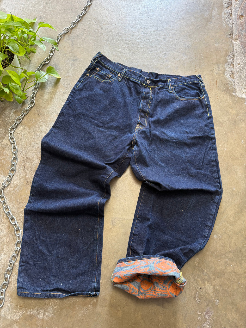 Size 44x34 - Vintage Evisu Denim Jeans