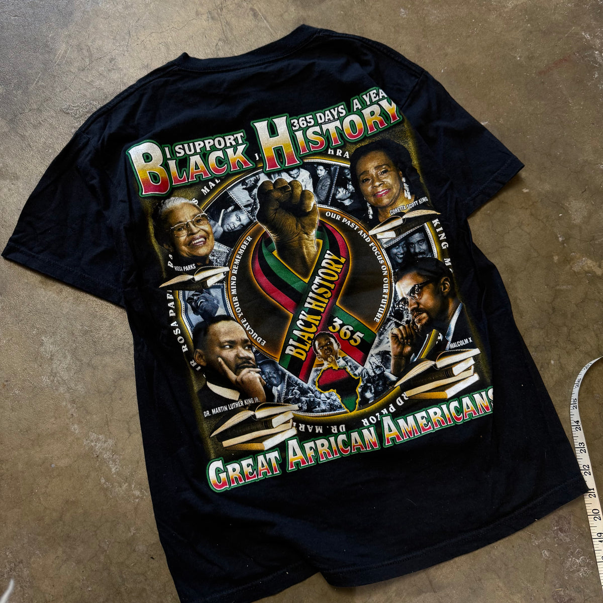 Size medium - Vintage Black History Rap Tee