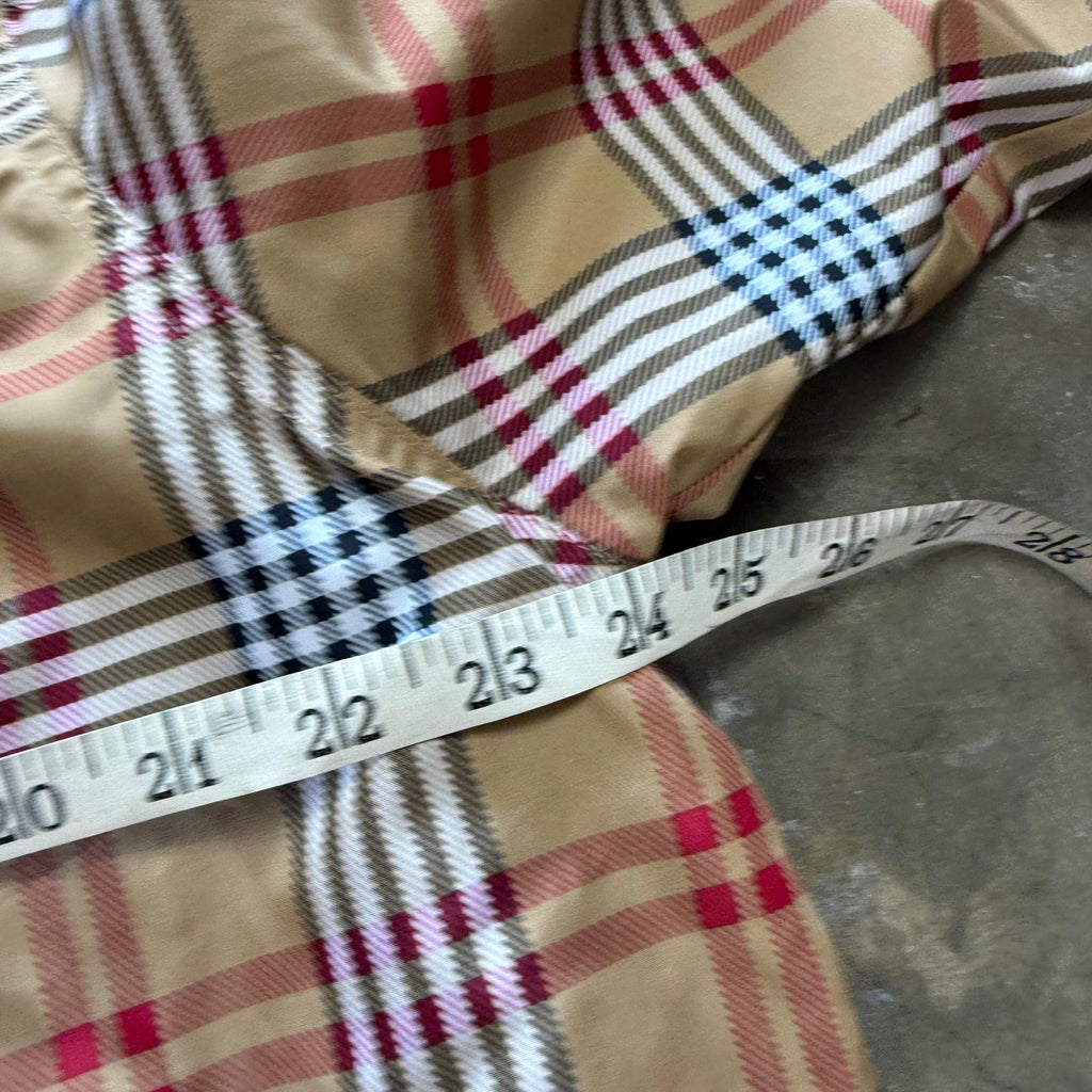 Size medium- Vintage Catalina Tan Plaid Jacket
