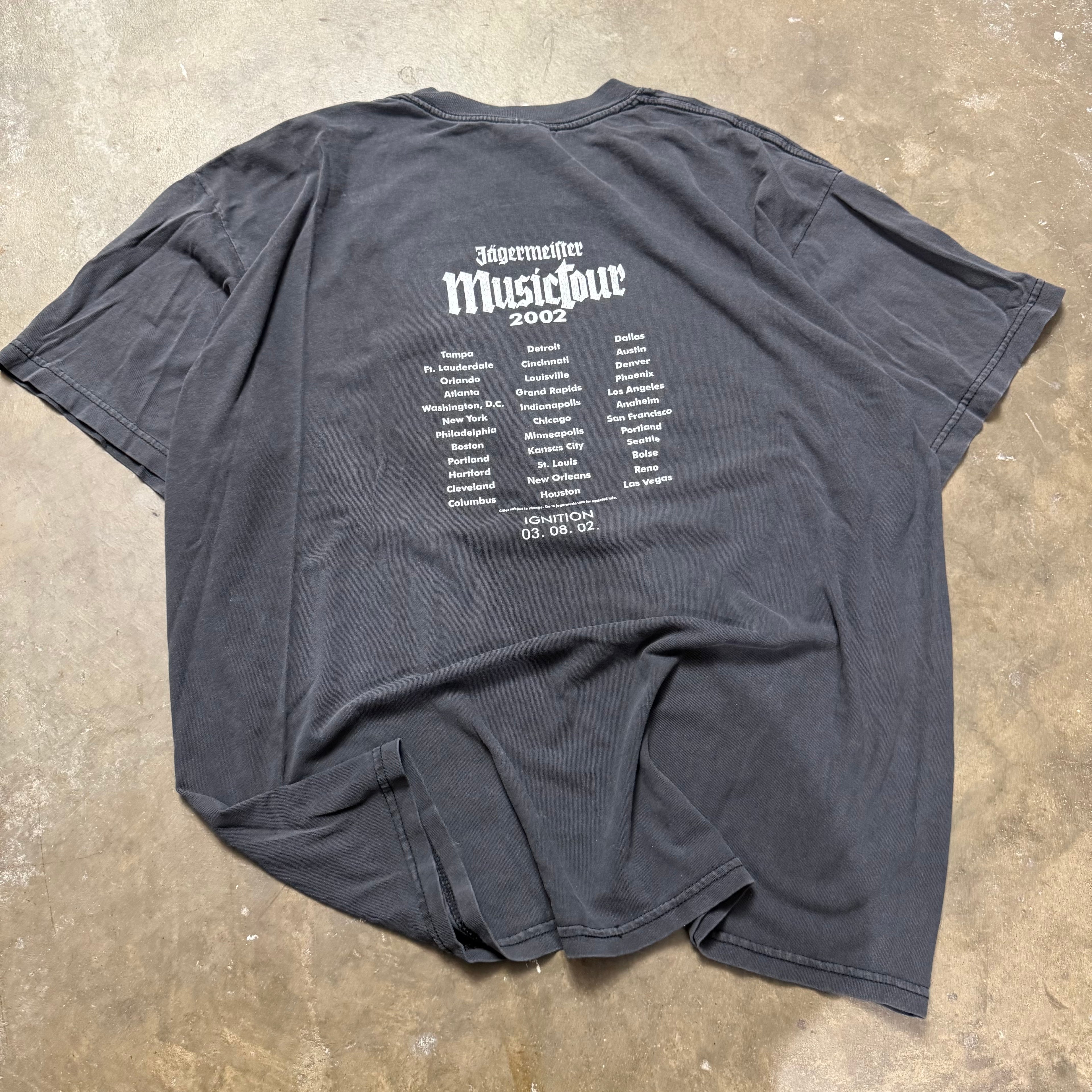 Size XL - Vintage Jagermeifter MusicTour ‘ band tee