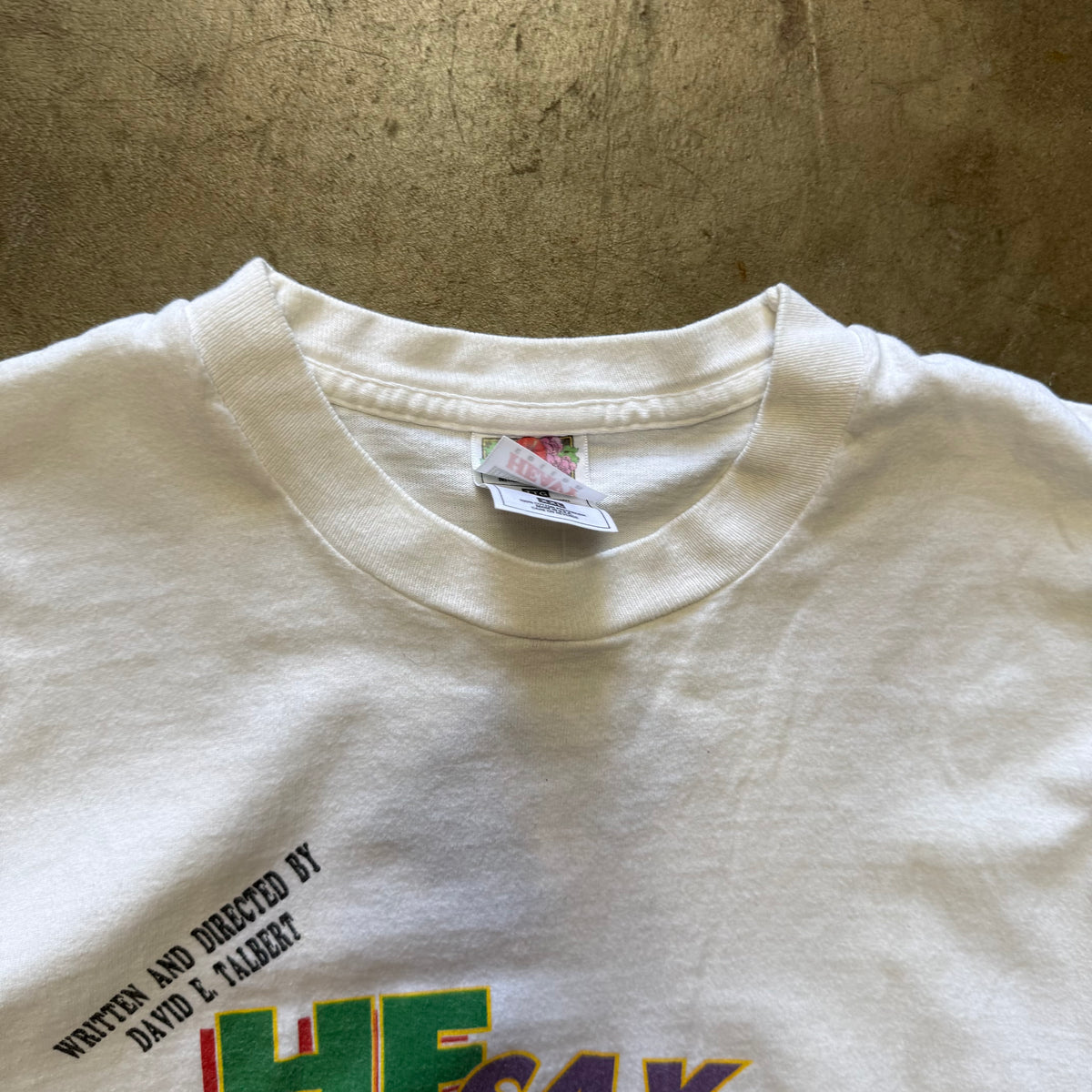 Size XXL - Vintage He Say, She Say, But what does god say tee