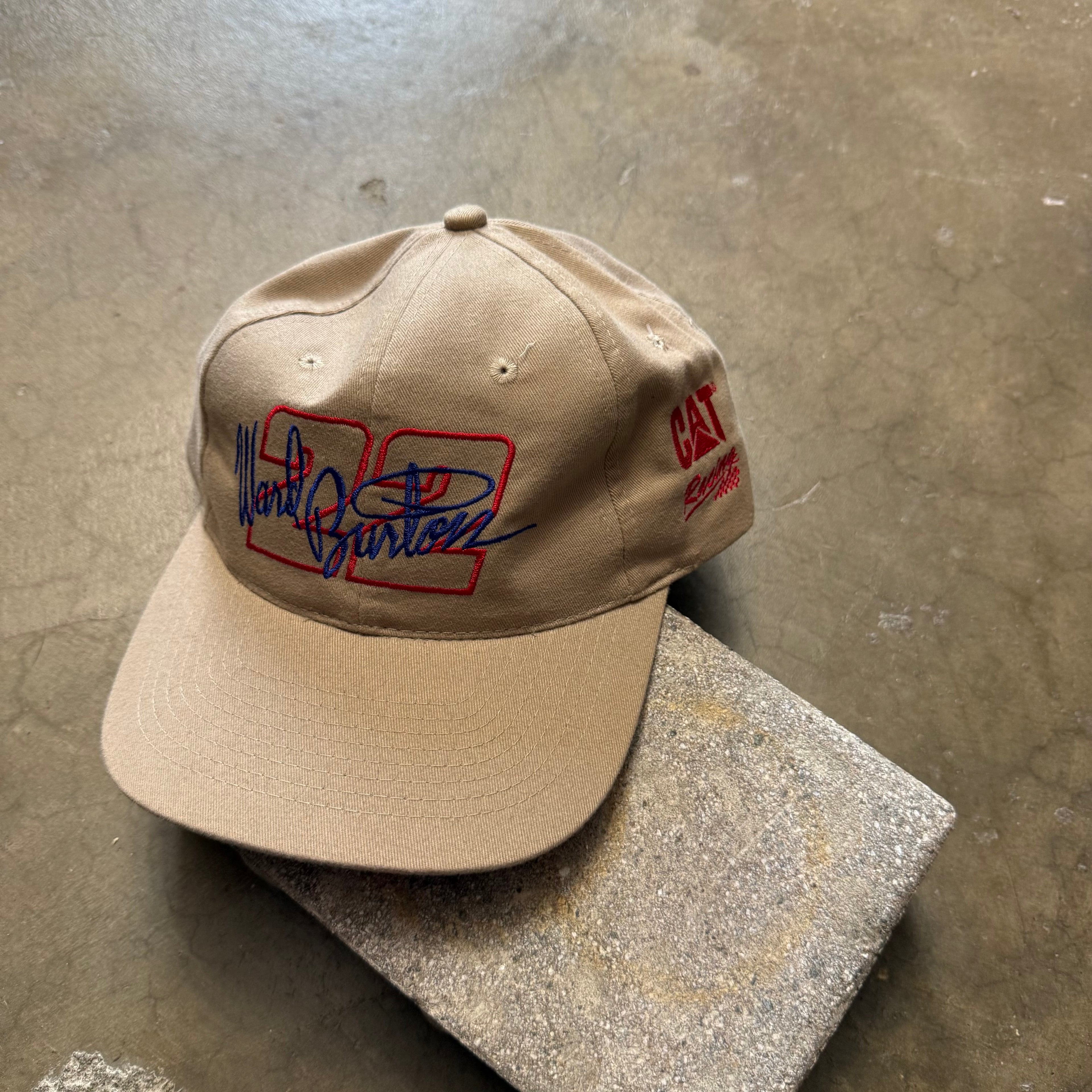 Vintage NASCAR award Burton Cat Racing cap