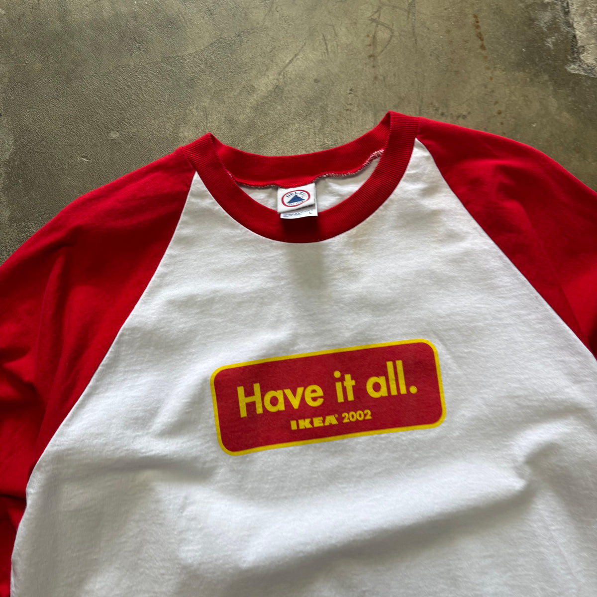 Size large - Vintage 2002 IKEA Have it all tee