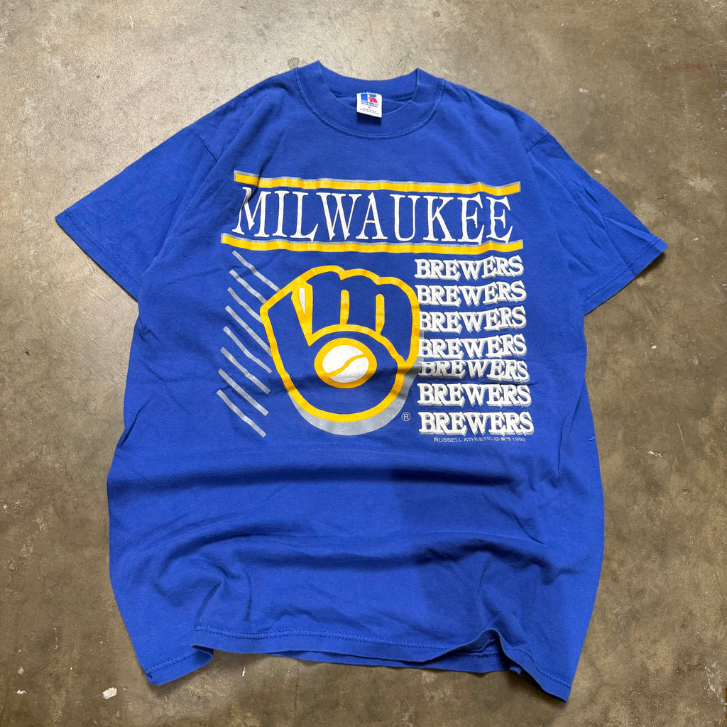 Size medium - Vintage 1992 Milwaukee Brewers tee
