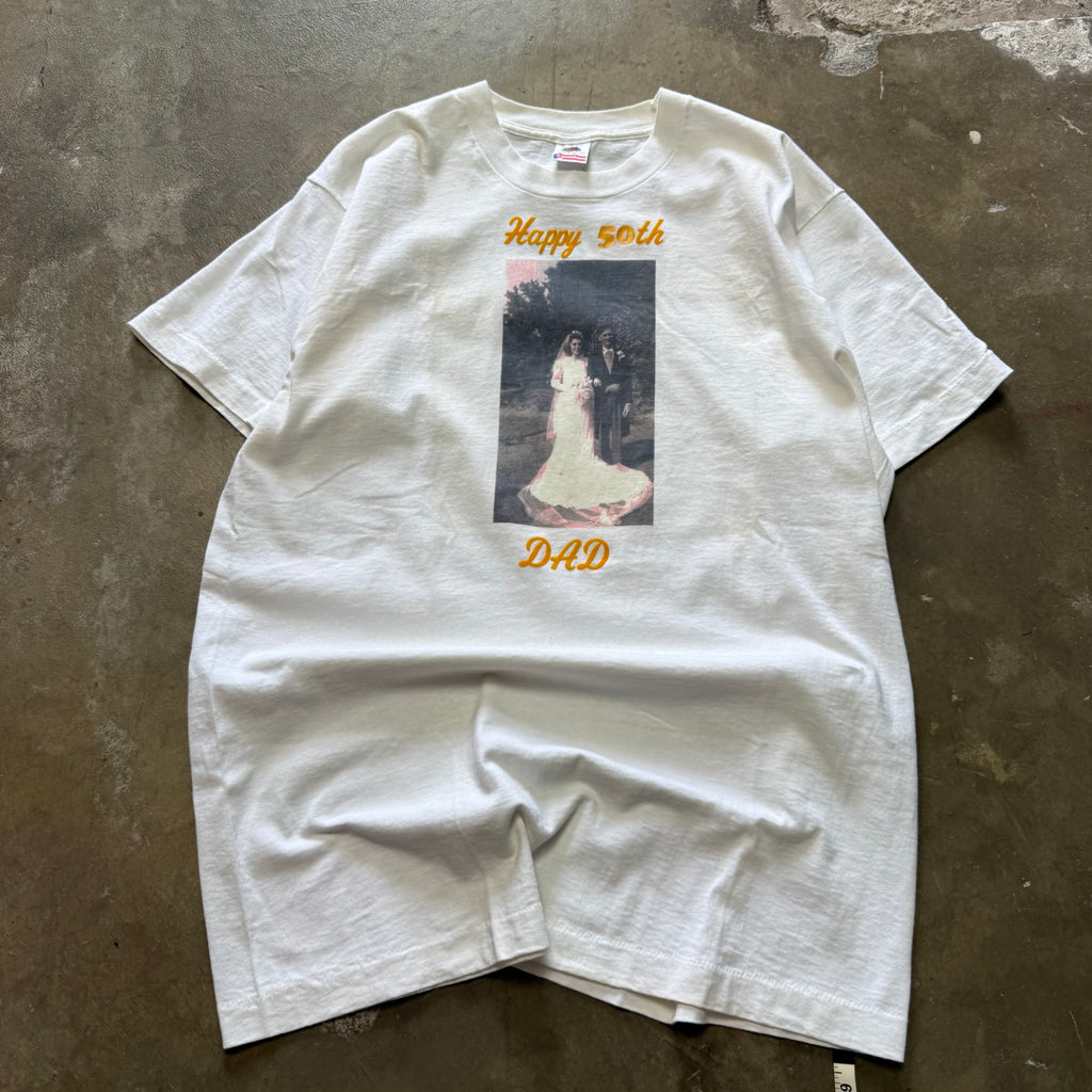 Size XL - Vintage 90’s Happy 50th Dad tee