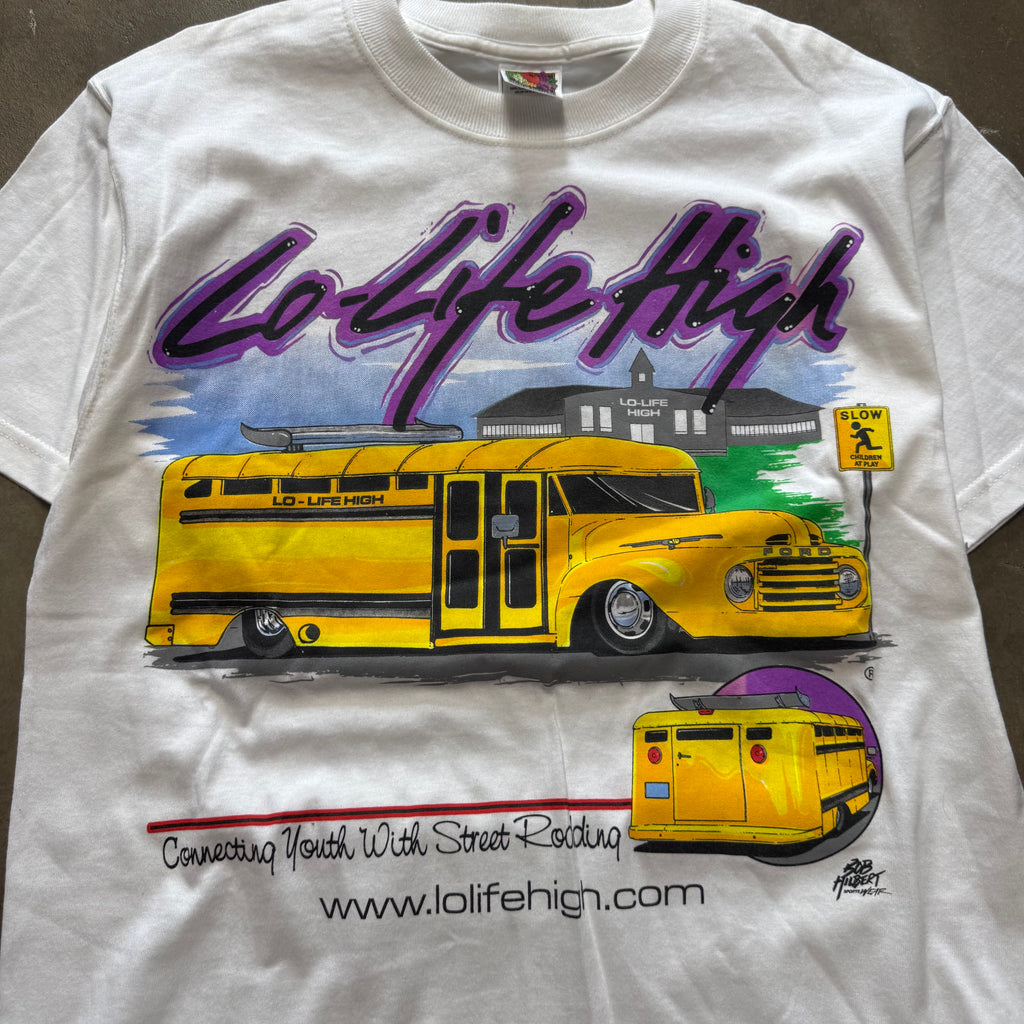 Size medium - Vintage Lo-Lifehigh Racing Car Low Rider Tee