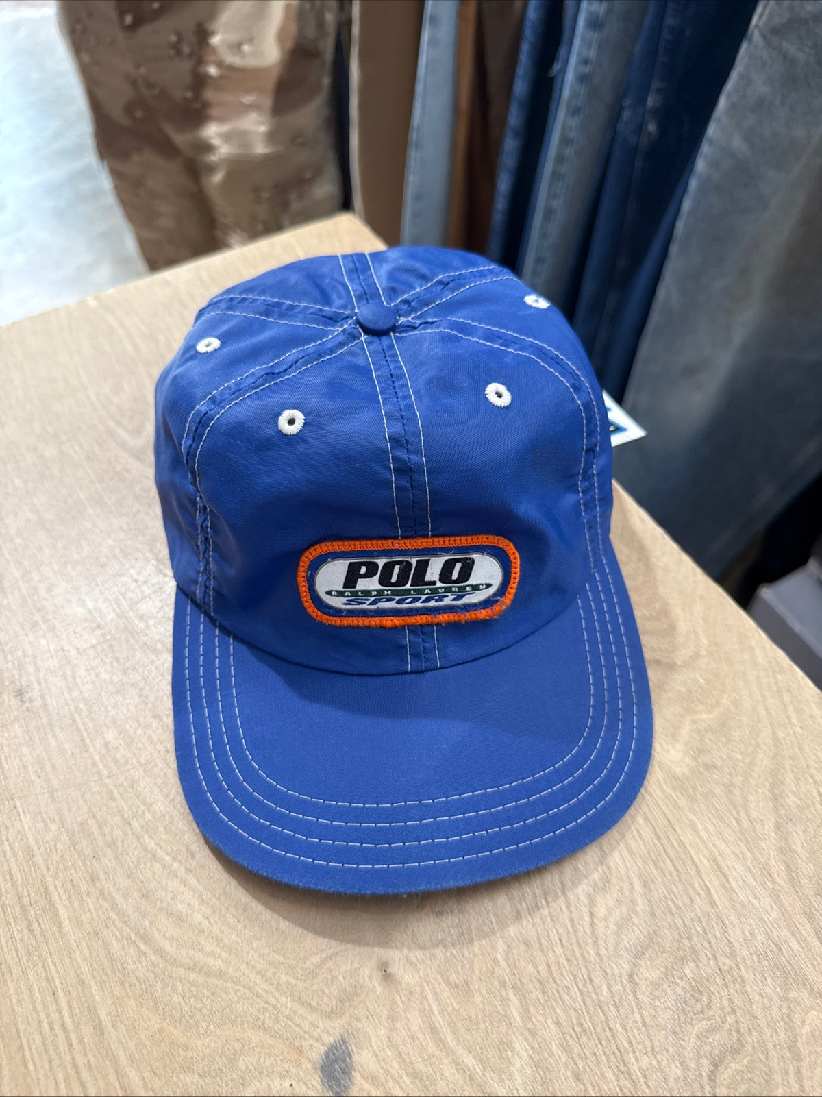 Vintage polo sport Ralph Lauren blue Windbreaker cap