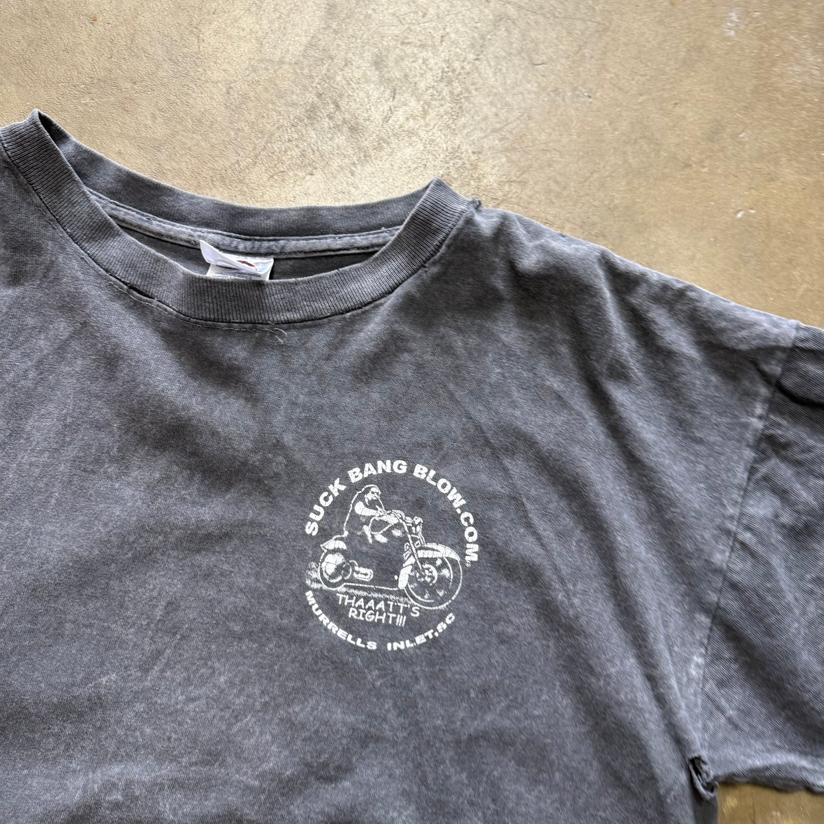 Size large - Vintage Suck Bang Blow bike tee