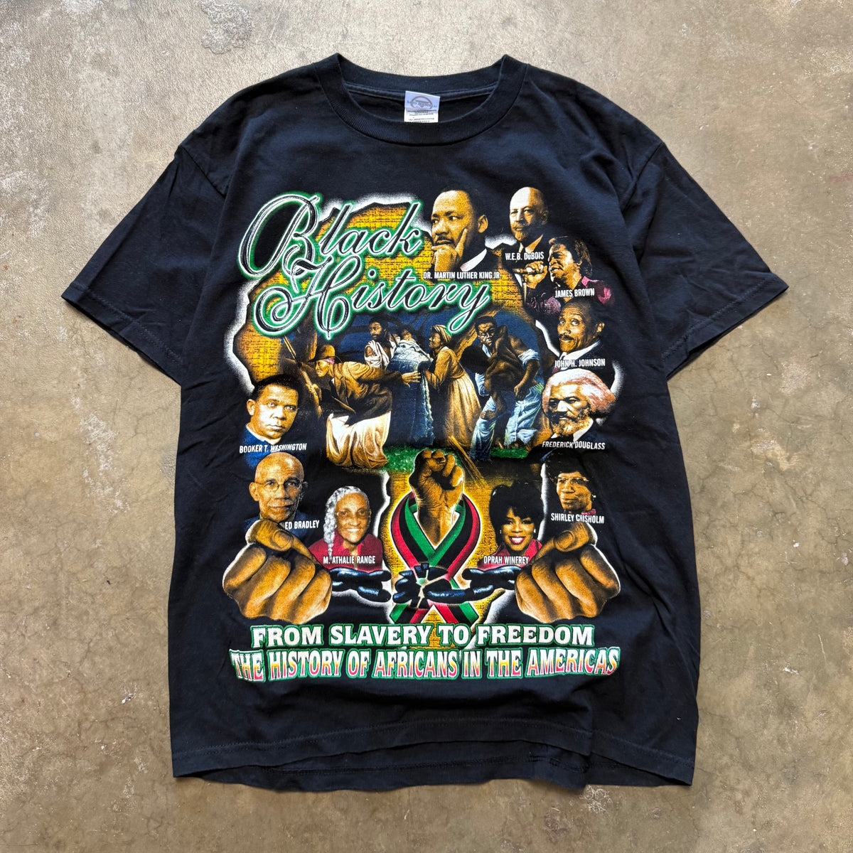 Size medium - Vintage Black History Rap Tee