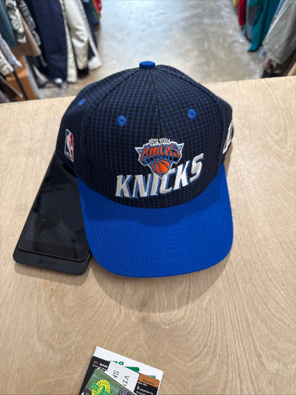 Vintage New York Knicks Logo Athletics NBA cap