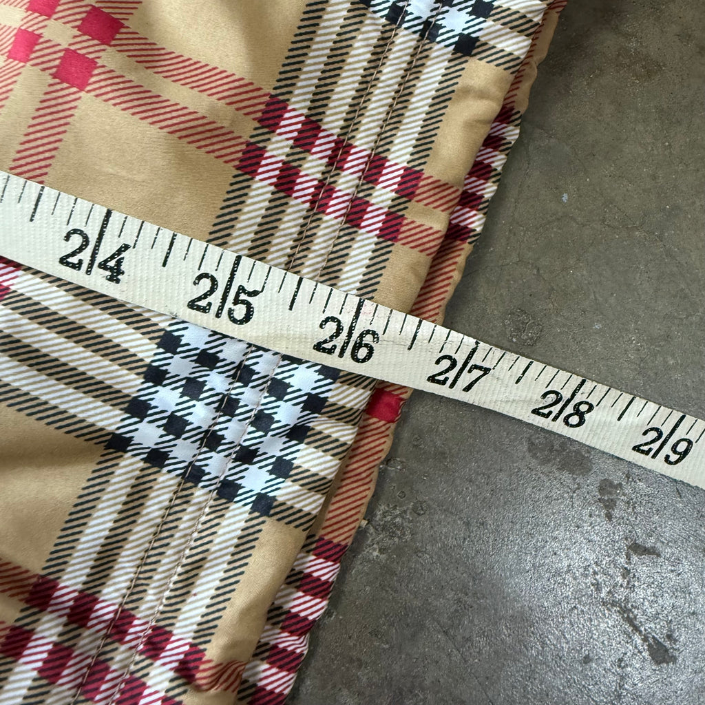 Size medium- Vintage Catalina Tan Plaid Jacket