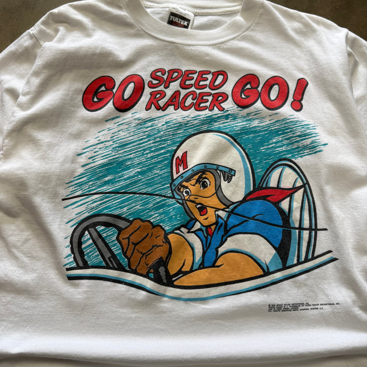 Size XL - Vintage 1992 Speed Racer movie promo tee