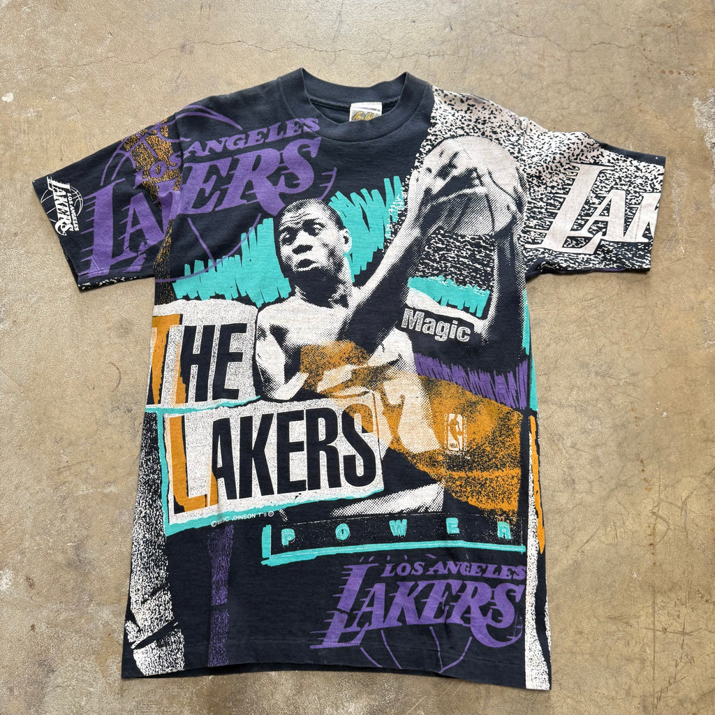 Size large - Vintage Magic Johnson T’s Magic Johnson lakers AOP tee
