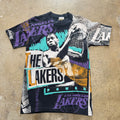 Size large - Vintage Magic Johnson T’s Magic Johnson lakers AOP tee
