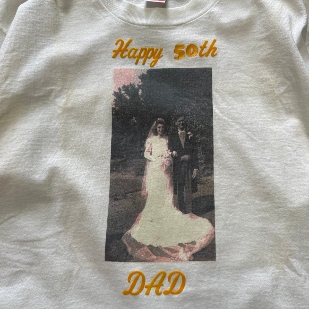 Size XL - Vintage 90’s Happy 50th Dad tee