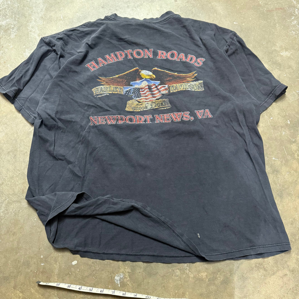 Size XL - Vintage Harley Davidson Hampton roads Eagle ‘ tee
