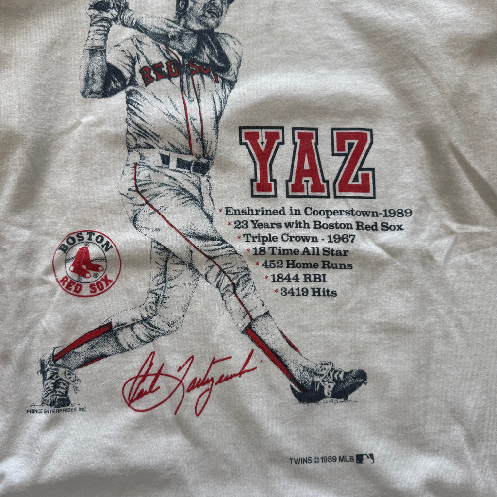 Size medium - Vintage 1989 Red Sox YAZ tee