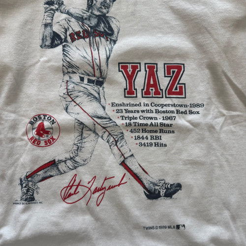 Size medium - Vintage 1989 Red Sox YAZ tee
