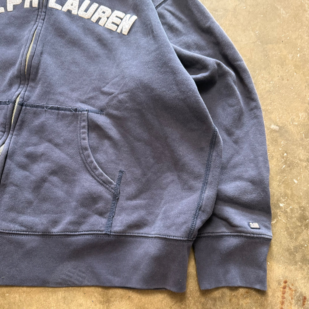 Size XL - Vintage Polo Ralph Lauren Polo Jeans Zip Up Hoodie