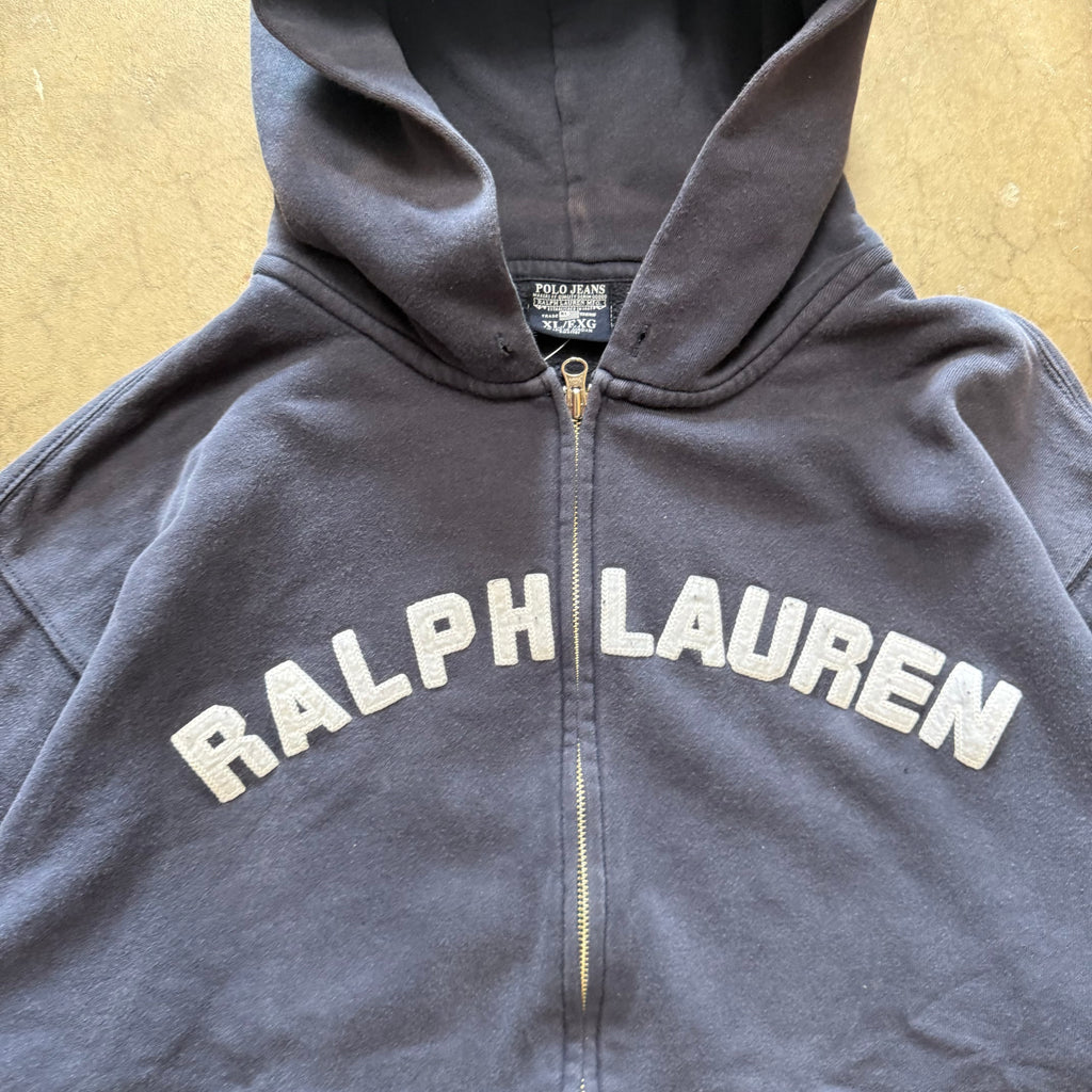 Size XL - Vintage Polo Ralph Lauren Polo Jeans Zip Up Hoodie